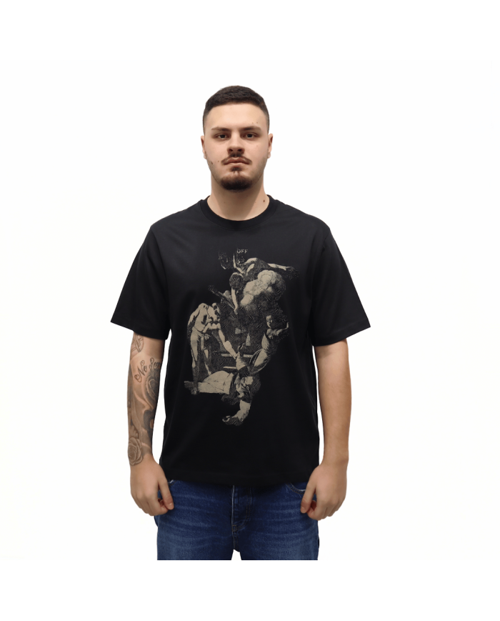 T-shirt Off White con stampa Martyrdom