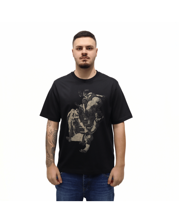 T-shirt Off White con stampa Martyrdom