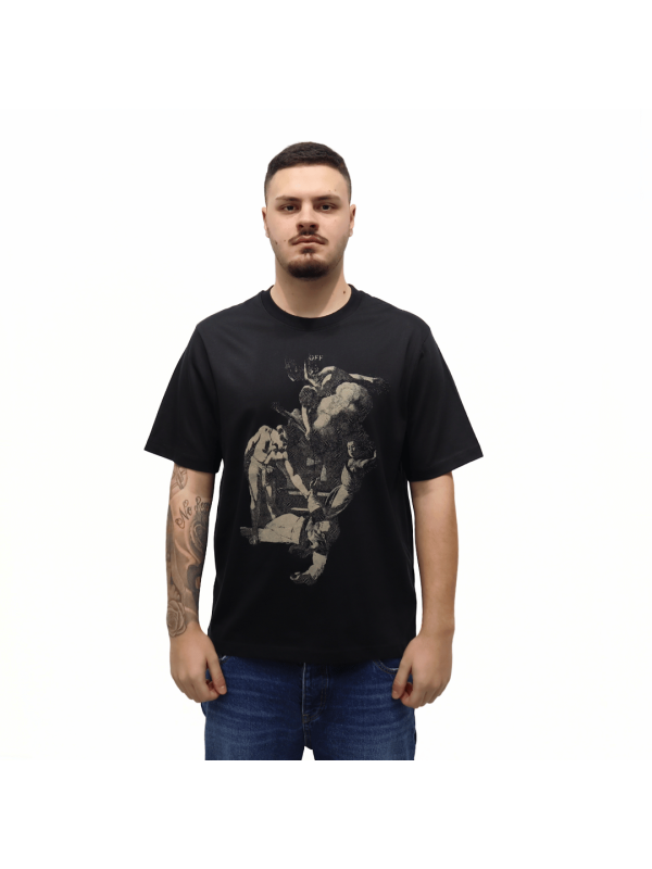 T-shirt Off White con stampa Martyrdom