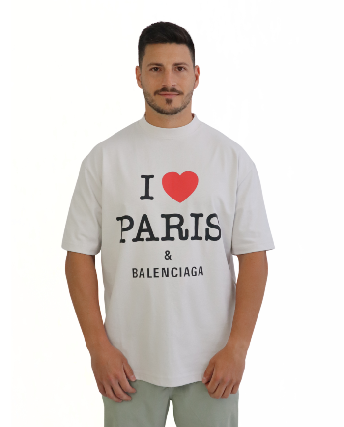 T-shirt I Love Paris & Balenciaga