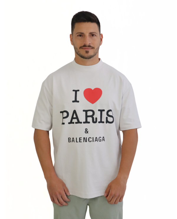 T-shirt I Love Paris & Balenciaga
