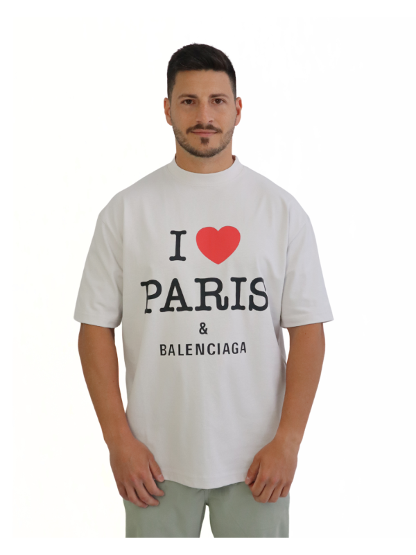 T-shirt I Love Paris & Balenciaga