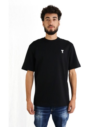 T-Shirt Ami Paris con logo laterale T-Shirt Ami Paris con logo laterale