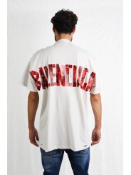 T-shirt Balenciaga Security Tape Logo Oversize