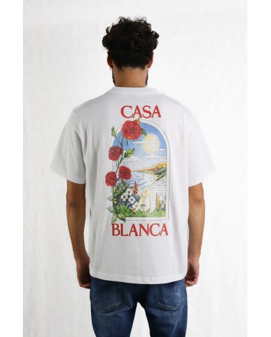 T-Shirt Casablanca con stampa fiori