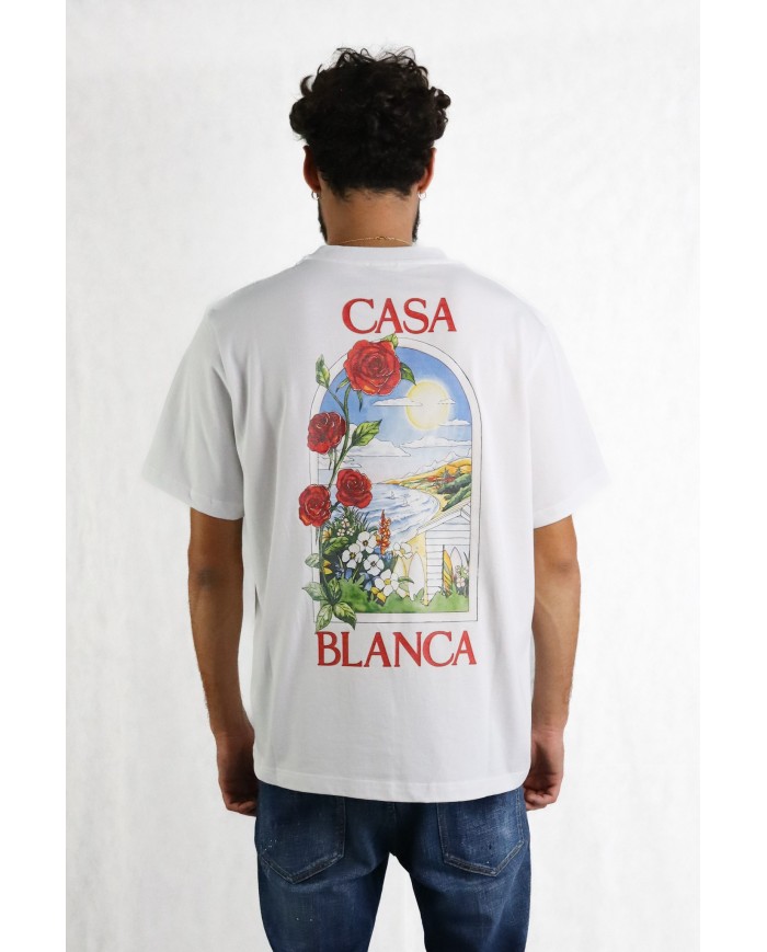 T-Shirt Casablanca con stampa fiori
