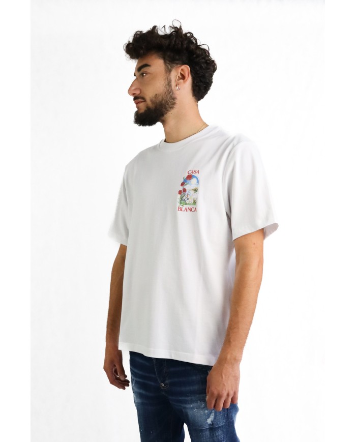 T-Shirt Casablanca con stampa fiori