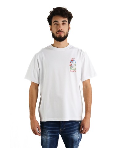 T-Shirt Casablanca con stampa fiori