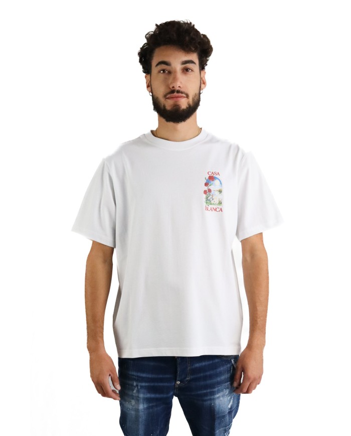 T-Shirt Casablanca con stampa fiori
