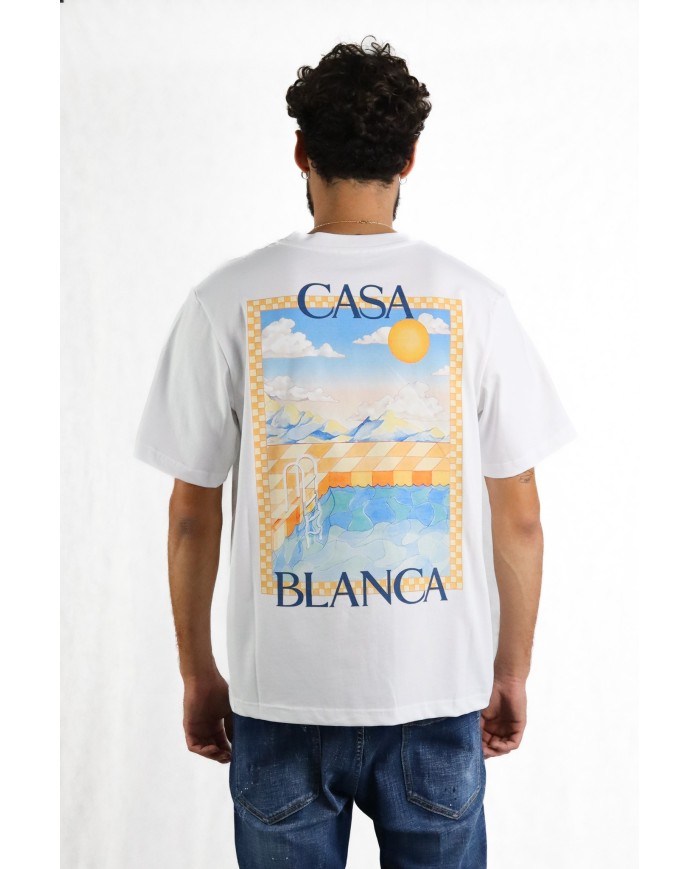 T-shirt Casablanca con stampa grafica