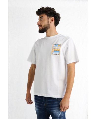 T-shirt Casablanca con stampa grafica