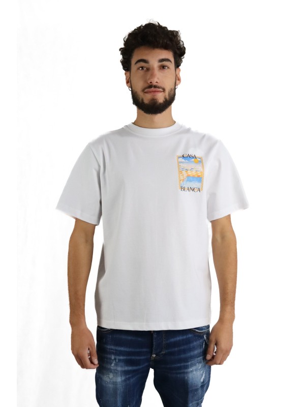 T-shirt Casablanca con stampa grafica