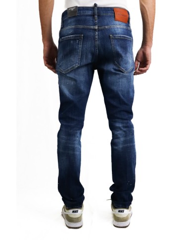 Jeans Dsquared2 Medium Perfecto Wash Cotton Stretch Denim Jeans Dsquared2 Medium Perfecto Wash Cotton Stretch Denim