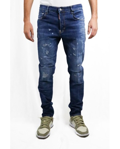 Jeans Dsquared2 Medium Perfecto Wash Cotton Stretch Denim Jeans Dsquared2 Medium Perfecto Wash Cotton Stretch Denim