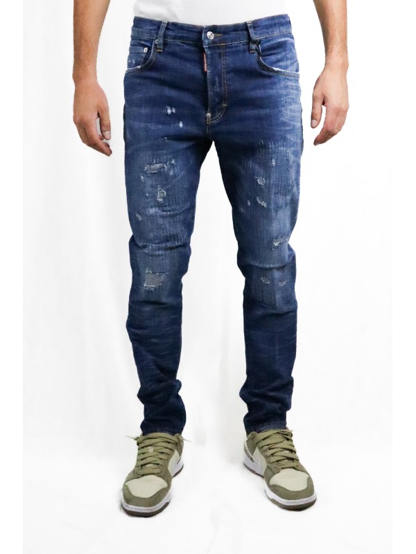 Jeans Dsquared2 Medium Perfecto Wash Cotton Stretch Denim