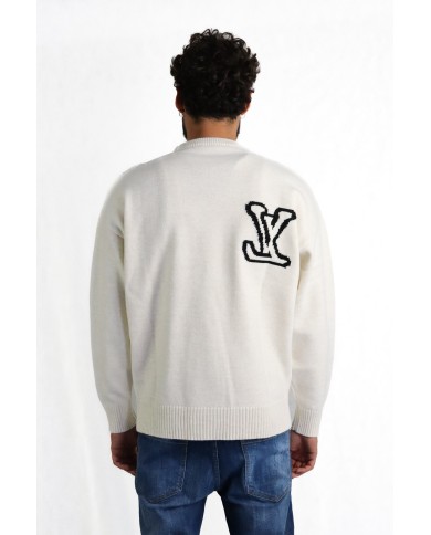 Maglioncino Louis Vuitton girocollo logo laterale