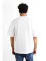 T-Shirt Off White con motivo Car Fresco