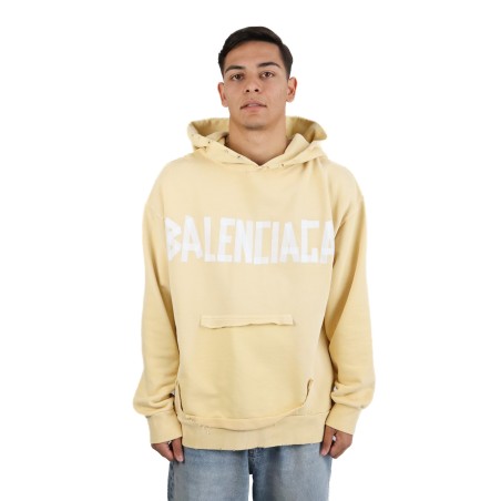 Felpa Balenciaga Tape Type con tasca strappata