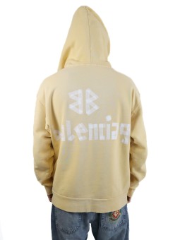 Felpa Balenciaga Tape Type con tasca strappata