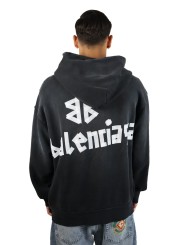 Felpa Balenciaga Tape Type con tasca strappata