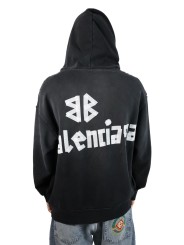 Felpa Balenciaga Tape Type con tasca strappata