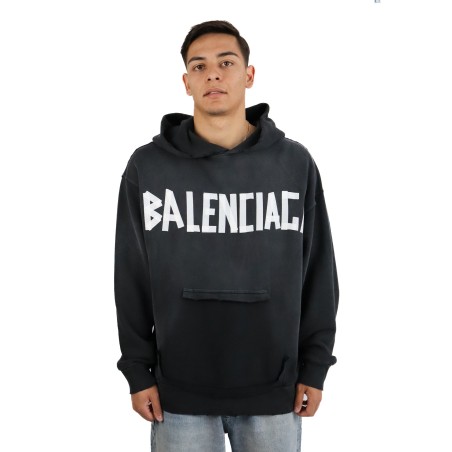 Felpa Balenciaga Tape Type con tasca strappata