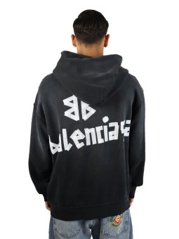 Felpa Balenciaga Tape Type con tasca strappata