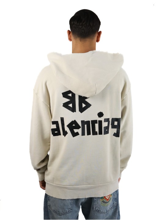 Felpa Balenciaga Tape Type con tasca strappata