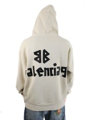 Felpa Balenciaga Tape Type con tasca strappata