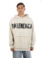 Felpa Balenciaga Tape Type con tasca strappata