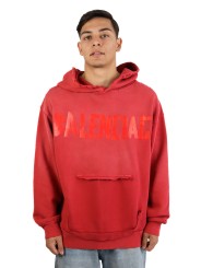 Felpa Balenciaga Tape Type con tasca strappata