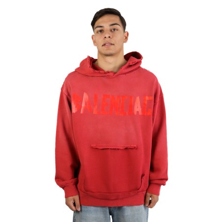 Felpa Balenciaga Tape Type con tasca strappata