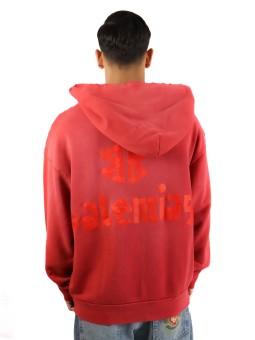 Felpa Balenciaga Tape Type con tasca strappata