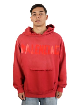 Felpa Balenciaga Tape Type con tasca strappata