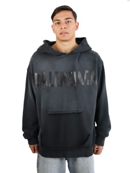 Felpa Balenciaga Tape Type con tasca strappata