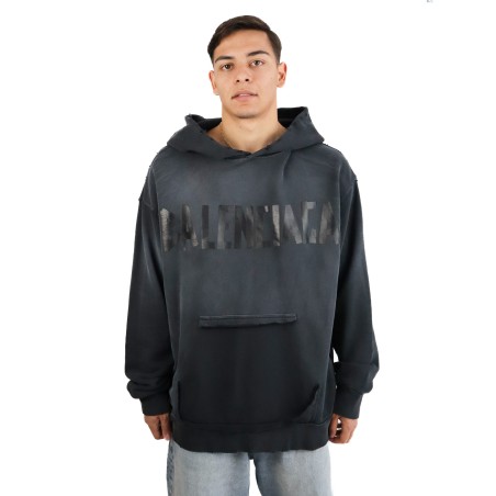 Felpa Balenciaga Tape Type con tasca strappata