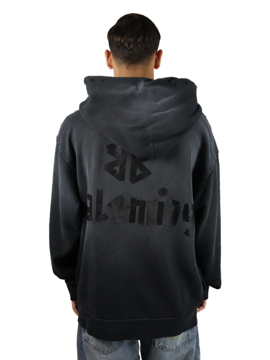 Felpa Balenciaga Tape Type con tasca strappata