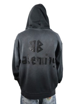 Felpa Balenciaga Tape Type con tasca strappata