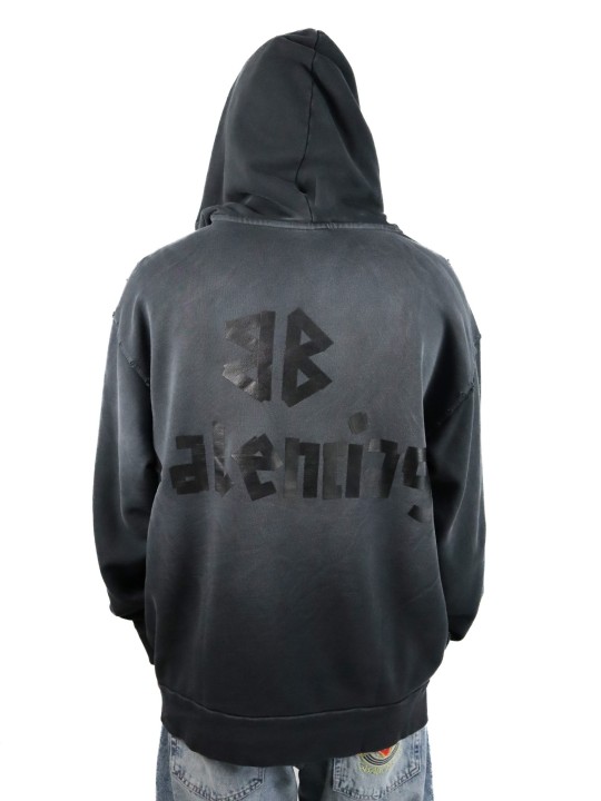 Felpa Balenciaga Tape Type con tasca strappata