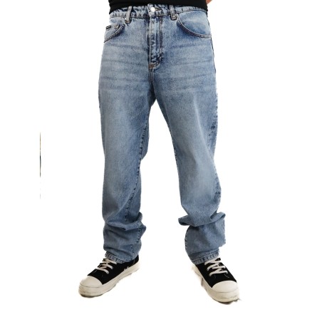 Jeans classic con placca Dolce & Gabbana