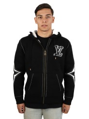 Felpa Louis Vuitton Graphic Intarsia Zipped Cotton