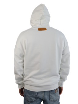 Felpa Louis Vuitton con iniziali LV impresse e cappuccio