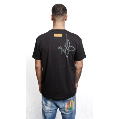 T-Shirt NBA Black Embroidered LV