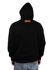 Felpa Louis Vuitton con iniziali LV impresse e cappuccio