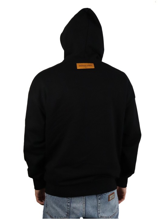 Felpa Louis Vuitton con iniziali LV impresse e cappuccio