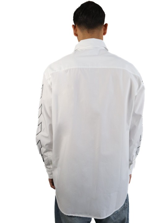 Camicia Off White Diag Outl