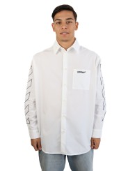 Camicia Off White Diag Outl