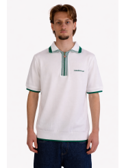 Polo Diamond Casablanca con Logo e Zip