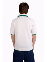 Polo Diamond Casablanca con Logo e Zip