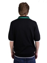 Polo Diamond Casablanca con Logo e Zip